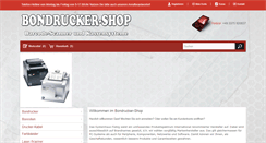 Desktop Screenshot of bondrucker-shop.de