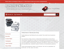 Tablet Screenshot of bondrucker-shop.de
